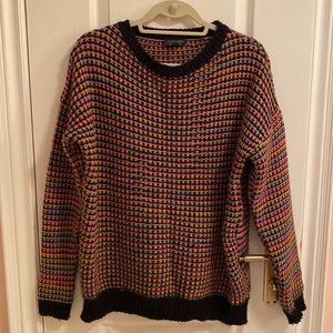 Topshop Multicoloured Knit Oversized Sweater